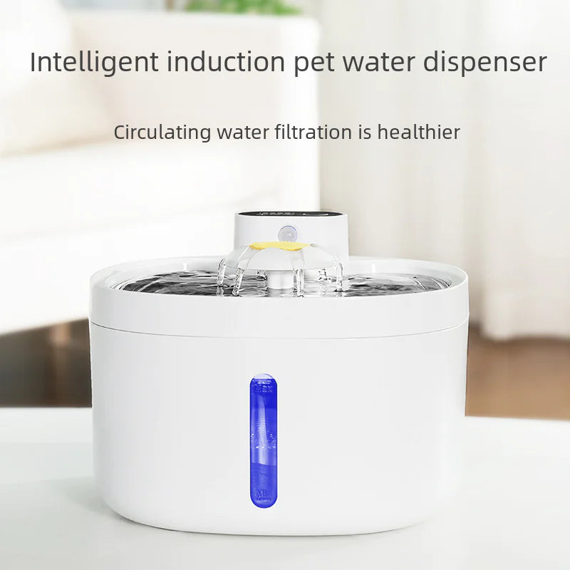 Smart Pet Wireless Water Dispenser with Stainless Steel Bowl