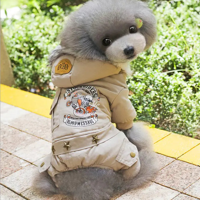 Tactical Cotton Canine Jacket for Small Dogs