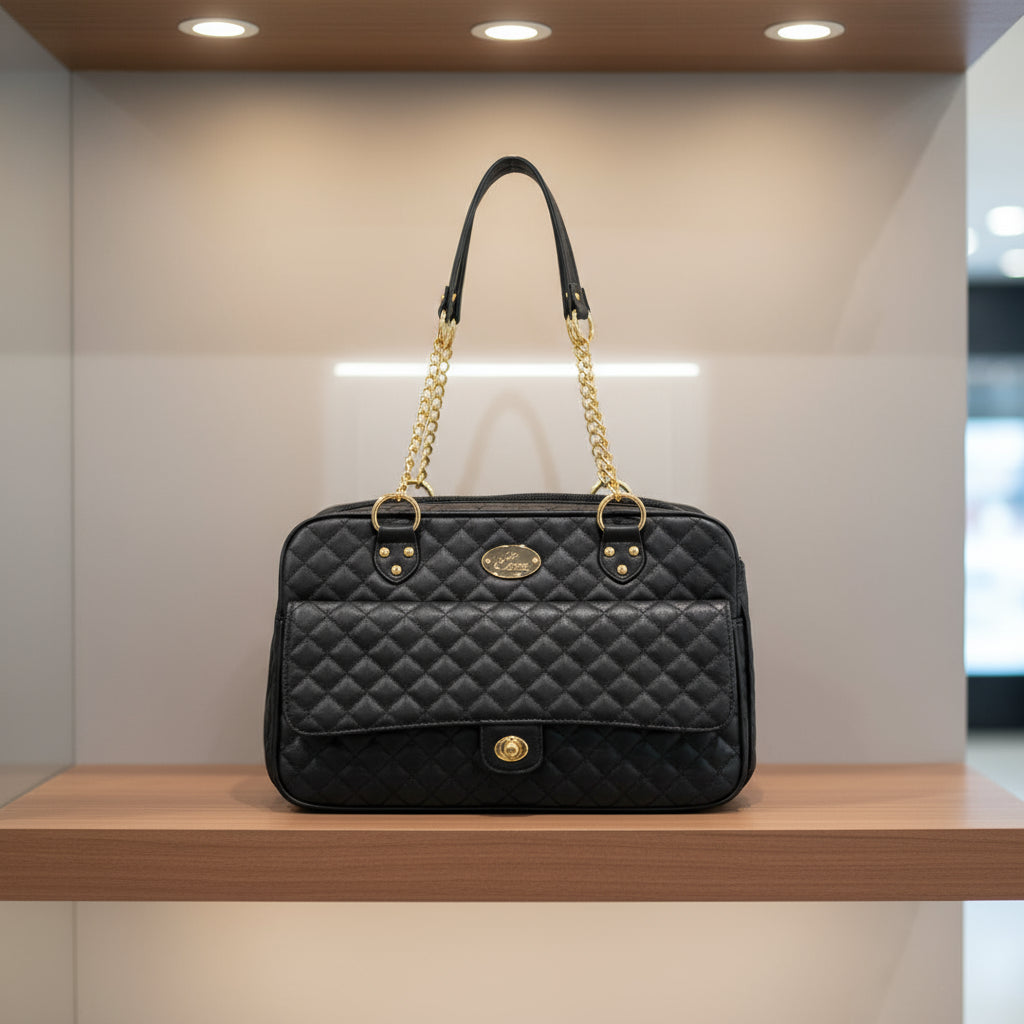 Checkered Pet Carrier Backpack for Dogs and Cats