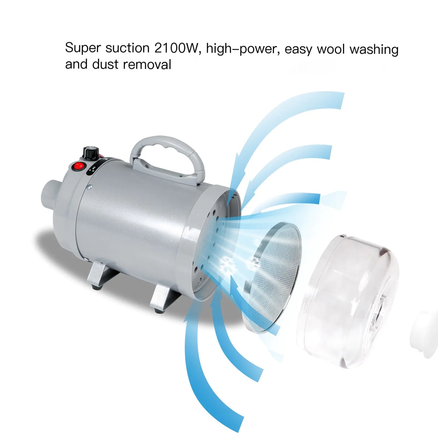 High-Power Pet Blow Dryer for Large Dogs