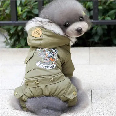 Tactical Cotton Canine Jacket for Small Dogs