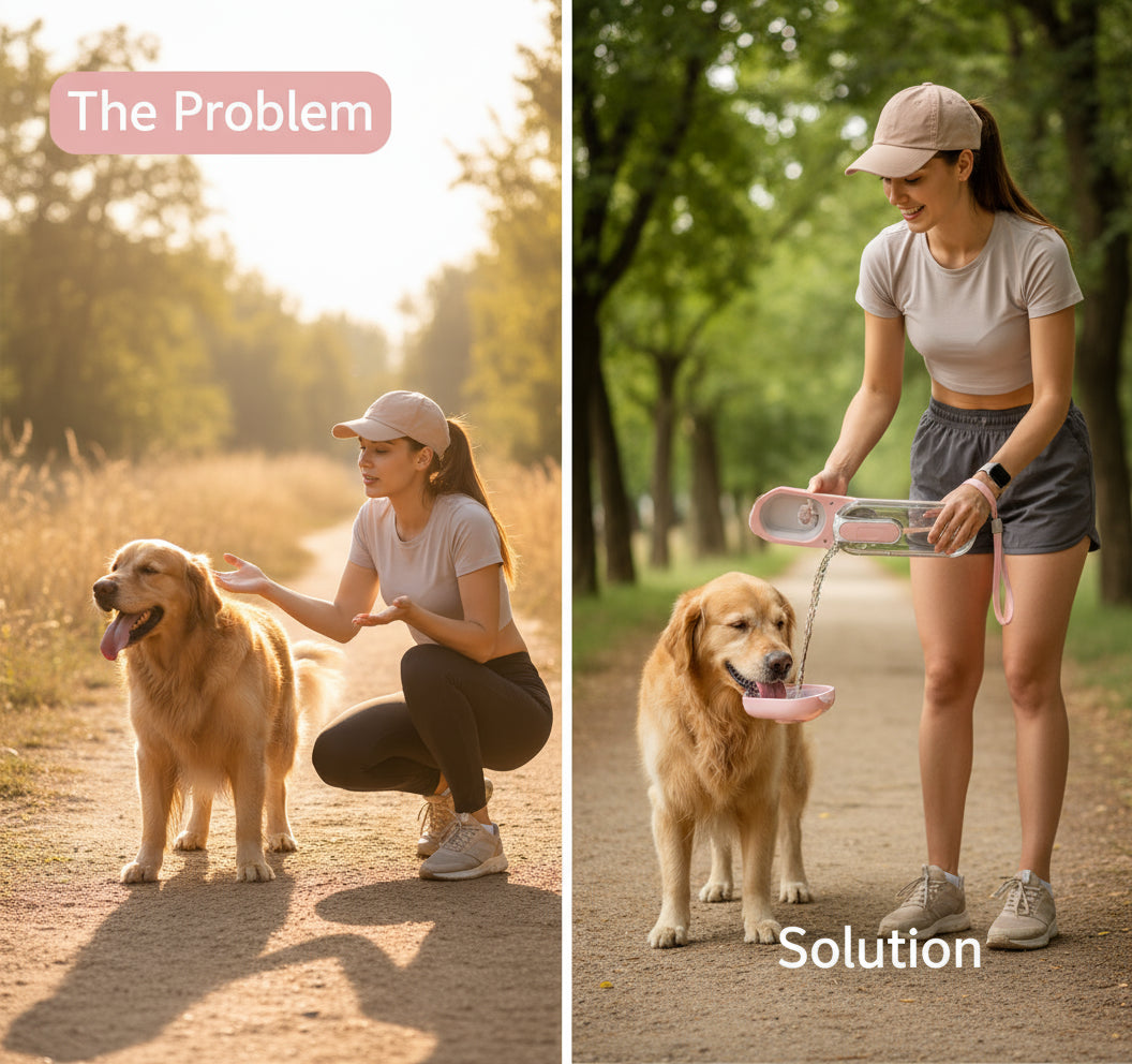 Dog Water Bottle Foldable Dog Water Dispenser For Outdoor Walking Portable Leak Proof Pet Water Bottle For Travel Dog Pet Products