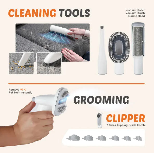 ✂️ Low Noise Pet Hair Trimmer — Gentle & Precise Grooming at Home