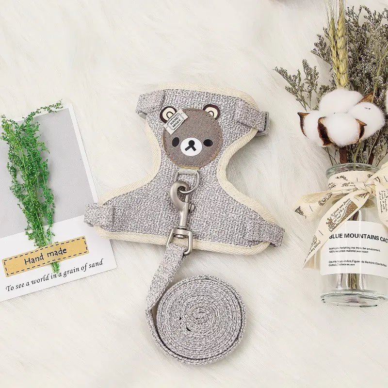 Pet Rope Vest for Small Dogs and Cats - Anti-Stroke Strap