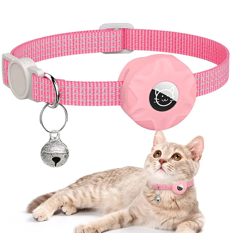 Apple AirTag Cat Collar Tracker with Reflective Bag
