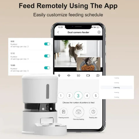 Automatic Cat Feeder with 1080P Camera