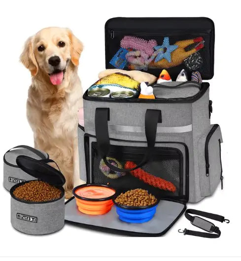 🐾 Pet Bag Dog Food Travel Bag — Organized, Stylish, and Travel-Ready