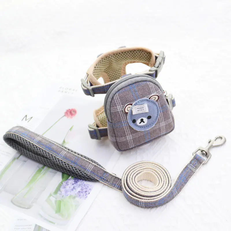 Dog Vest-Style Traction Rope Chest Strap for Safety