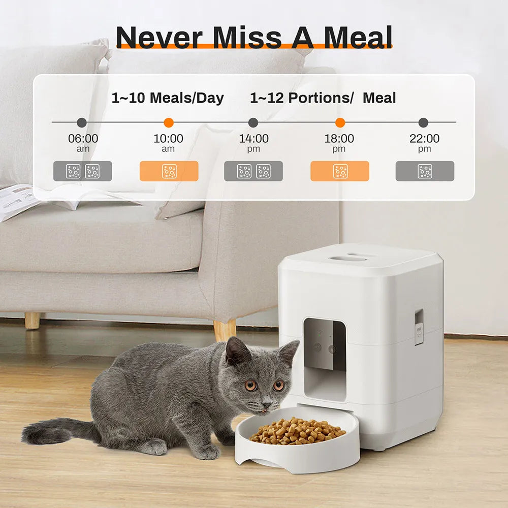 🐾 Smart Pet Feeder — Remote Control Feeding for Cats & Dogs
