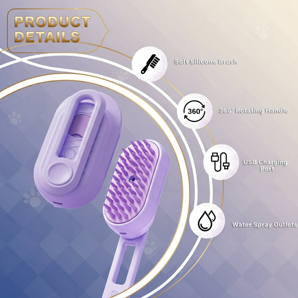3-in-1 Cat Steam Brush