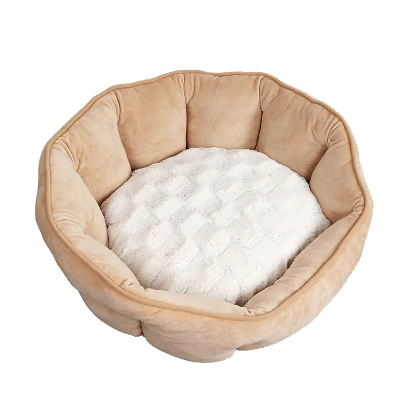 Cozy Shell Pet Bed for Cats & Dogs