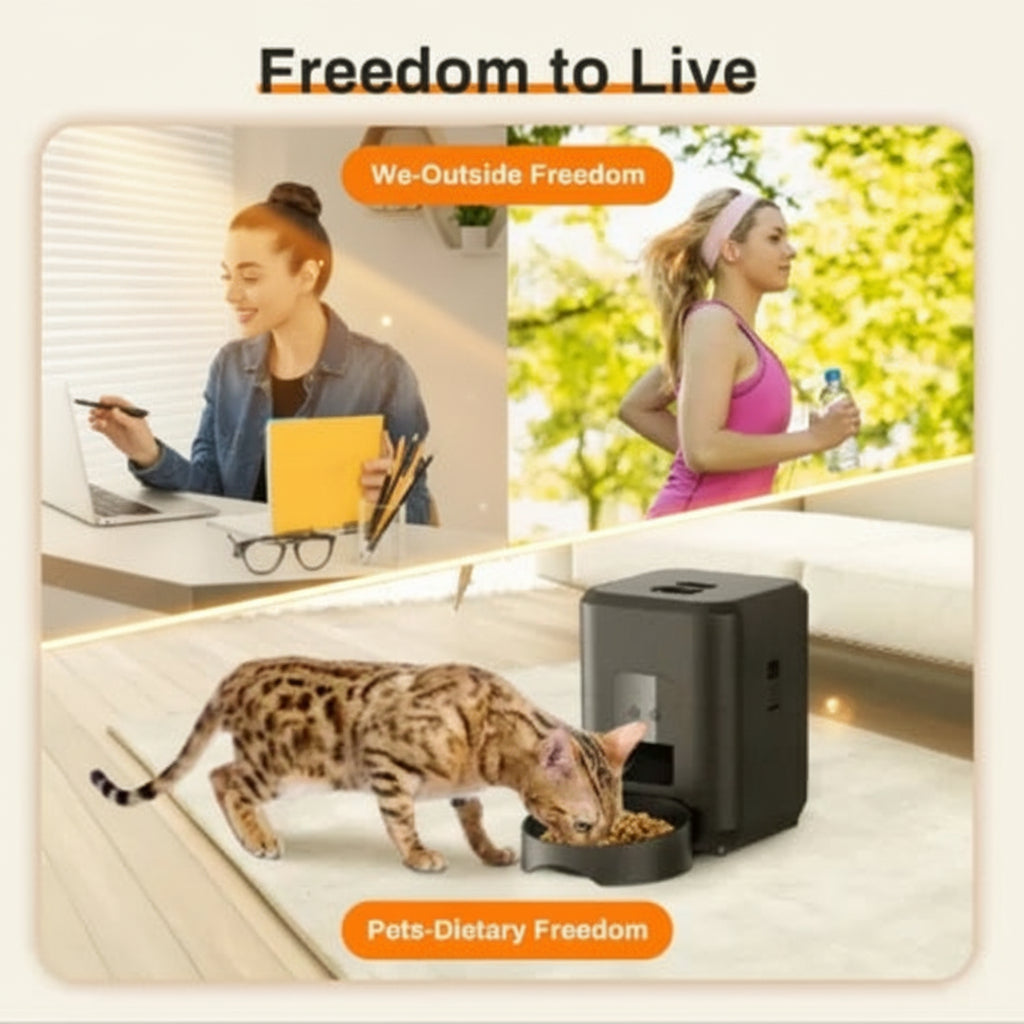 🐾 Electronic WiFi Pet Feeder — Smart & Reliable Feeding for Cats