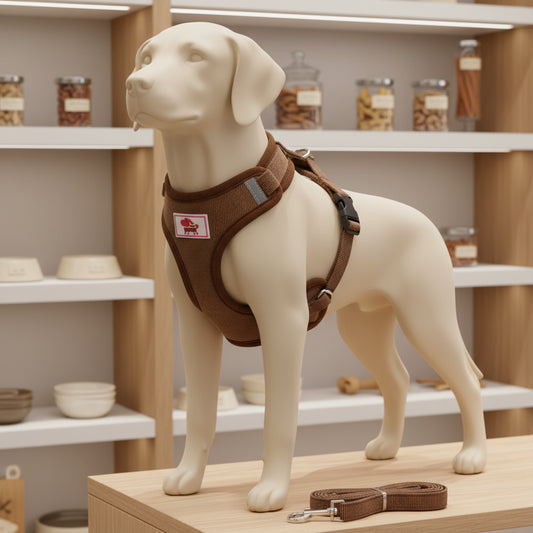 Dog Harness with Chain Attachment