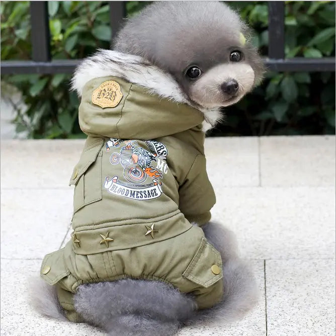 Tactical Cotton Canine Jacket for Small Dogs