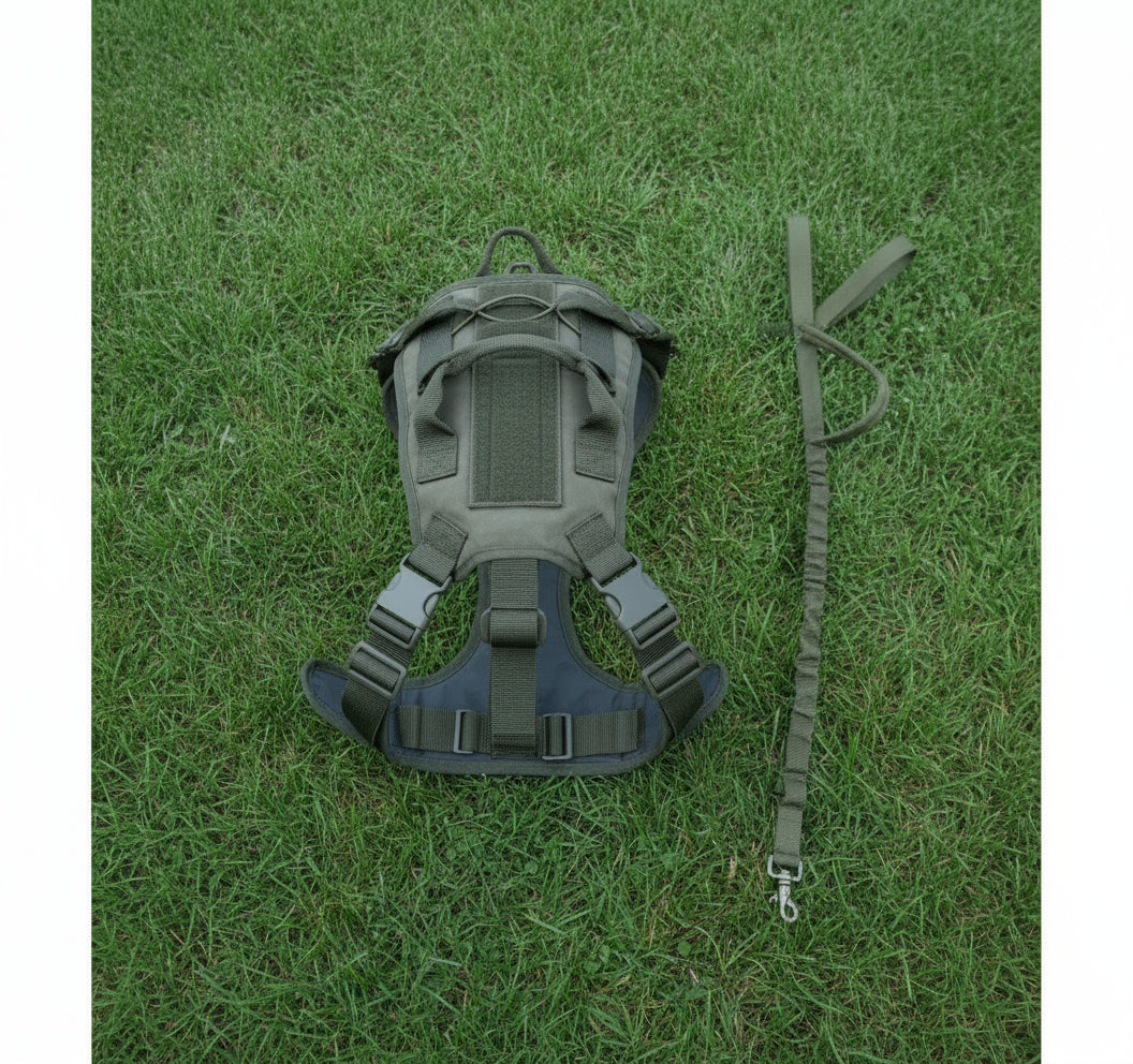 Outdoor Camouflage Tactical Nylon Vest for Pets