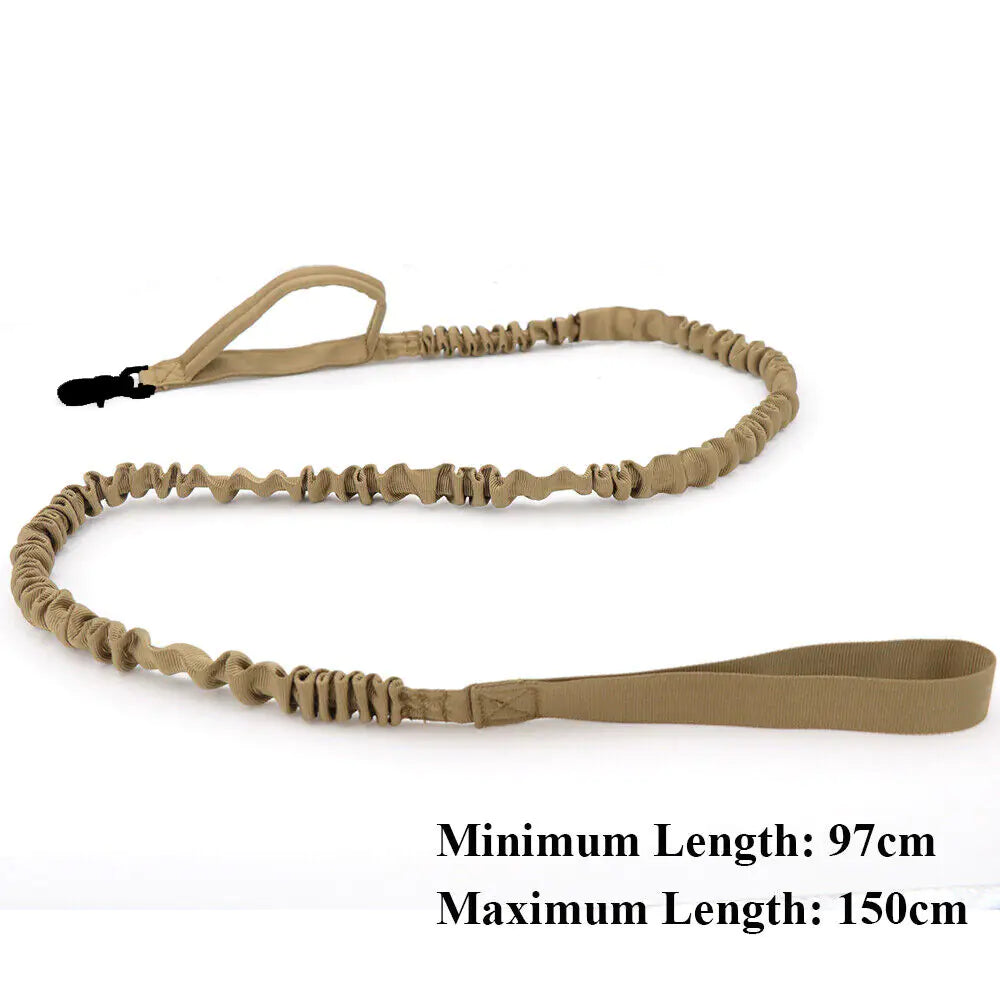 Tactical Outdoor Dog Leash for Large Dogs with Collar