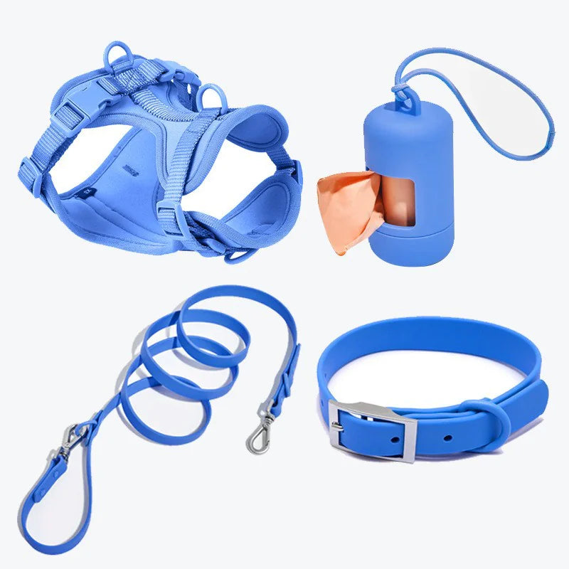 Tactical Dog Harness with Waterproof Anti-Bite Collar