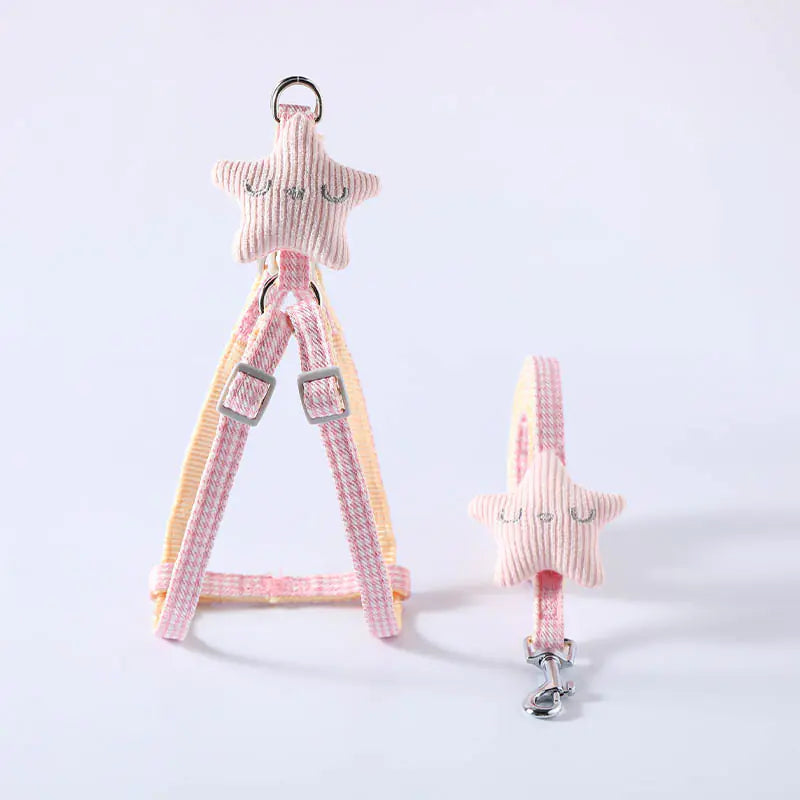 Cute Starfish Dog Harness with Leash