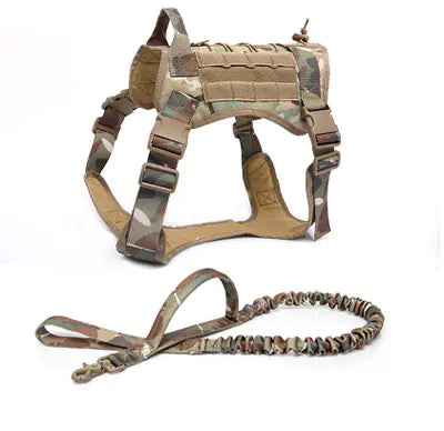 Outdoor Camouflage Tactical Nylon Vest for Pets