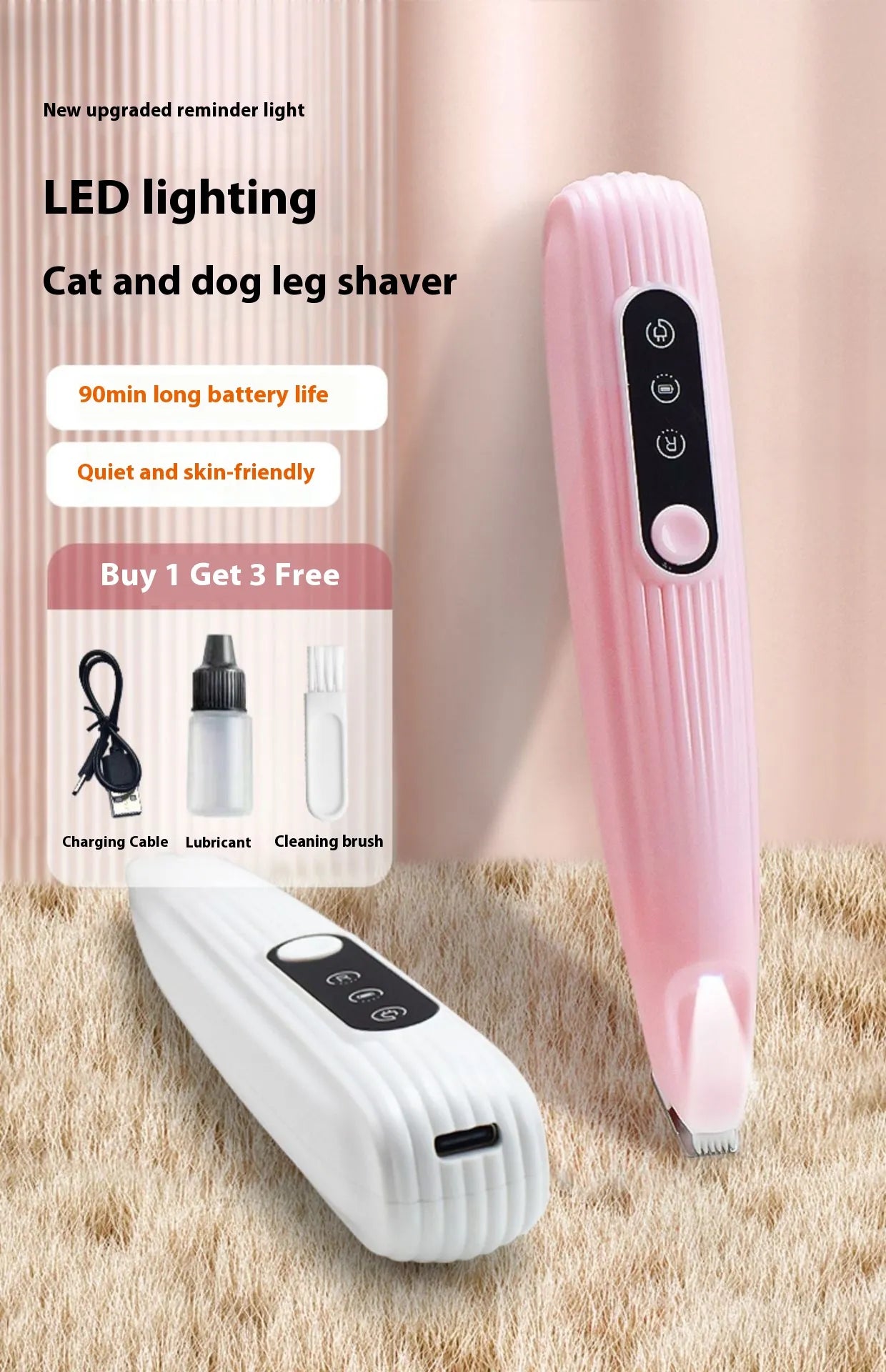 🐾 Electric Pet Nail Grinder — Quiet, Efficient, and Stress-Free Grooming