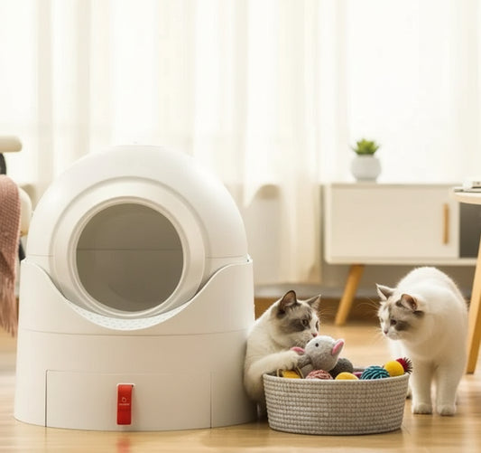 🐾 Full Closed Semi-Smart Cat Toilet — Clean, Private & Odor-Free