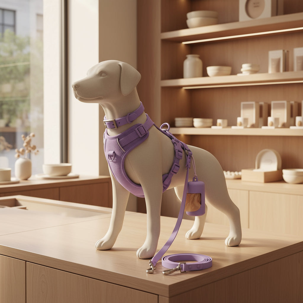 Tactical Dog Harness with Waterproof Anti-Bite Collar