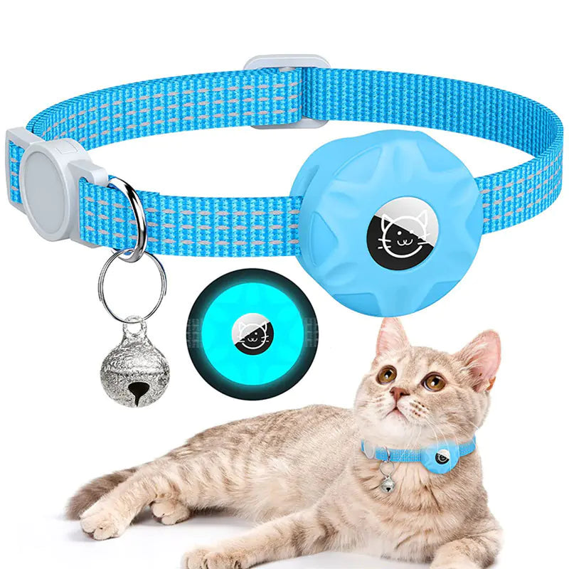 Apple AirTag Cat Collar Tracker with Reflective Bag