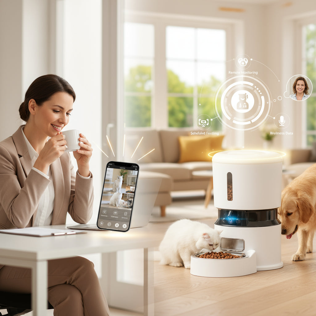 Automatic Cat Feeder with 1080P Camera