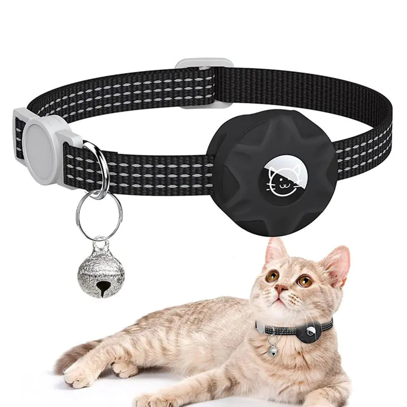 Apple AirTag Cat Collar Tracker with Reflective Bag