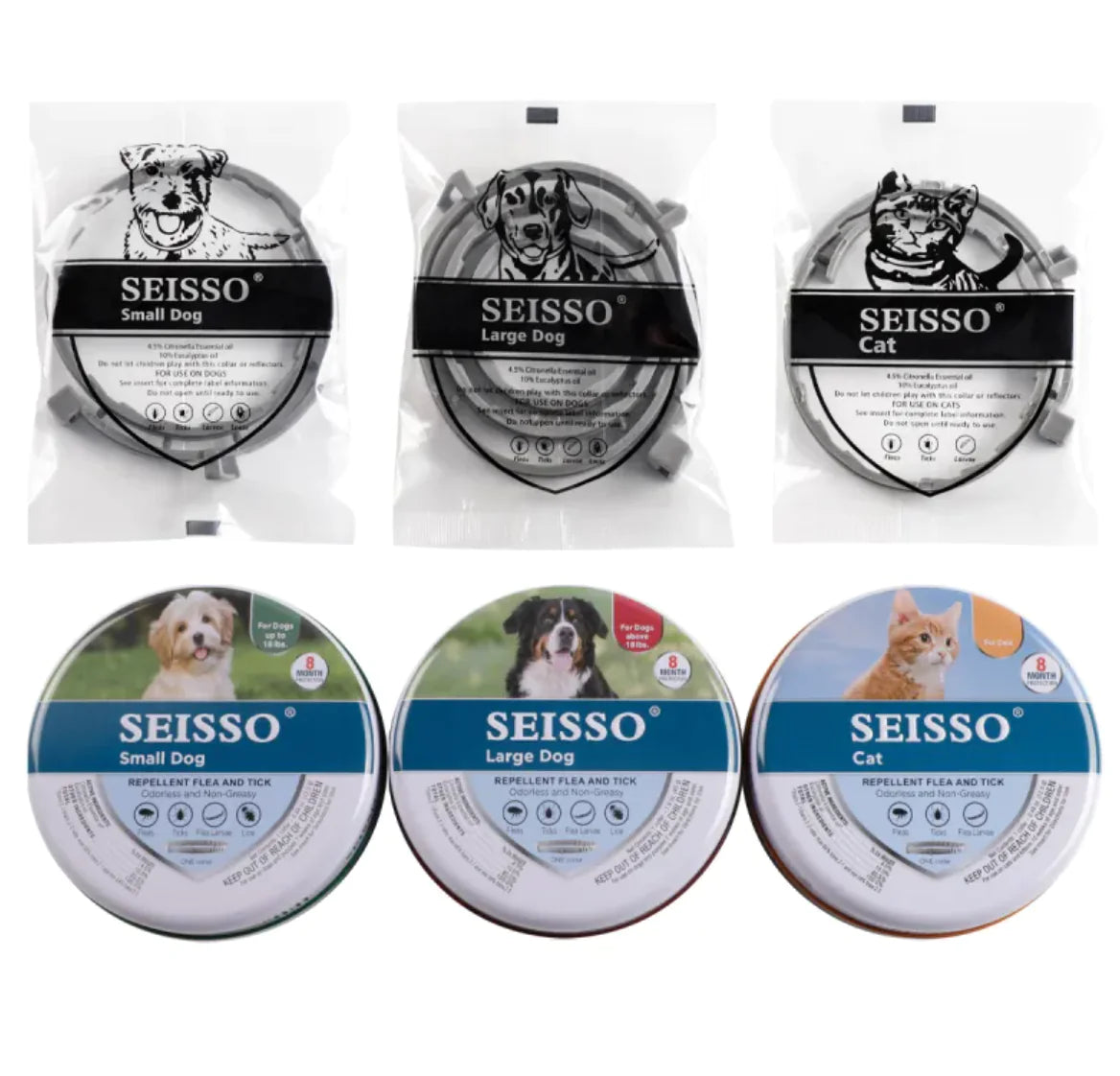 🐾 Adjustable Flea & Tick Repellent Collar for Cats & Dogs