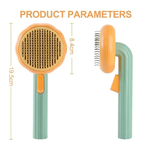 🐾 Pumpkin Pet Grooming Needle Brush — Gentle, Effective Grooming for Happy Pets