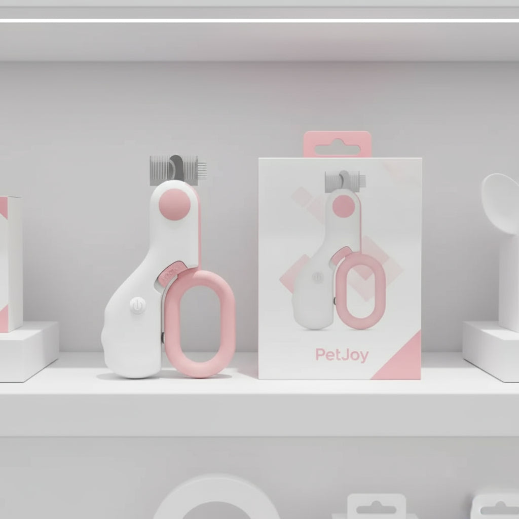 LED Illuminating Mini Pet Nail Trimmer in ABS Design