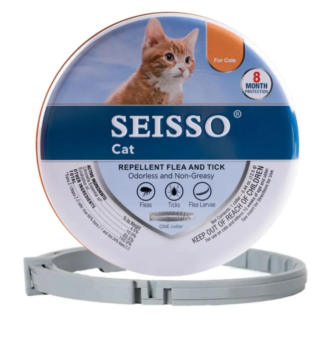 🐾 Adjustable Flea & Tick Repellent Collar for Cats & Dogs