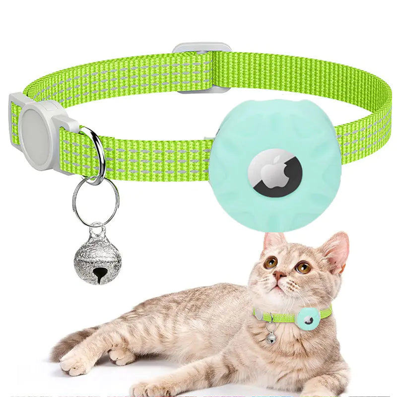Apple AirTag Cat Collar Tracker with Reflective Bag