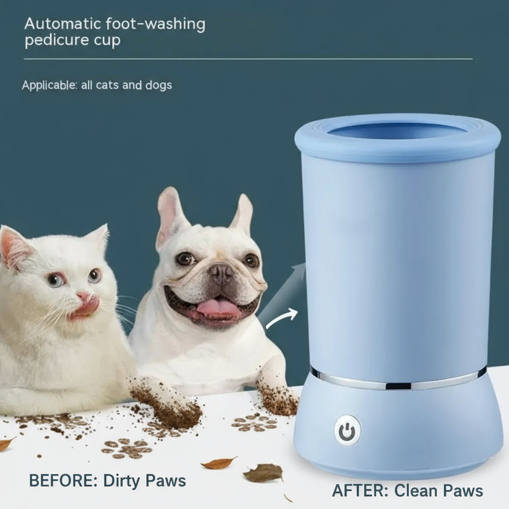 🐾 Pet Automatic Foot Washing Cup — Clean Paws, Clean Home