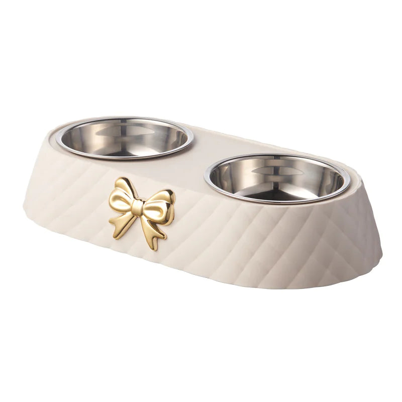 🎀 Bowknot Cat Bowl — Cute, Stylish & Practical