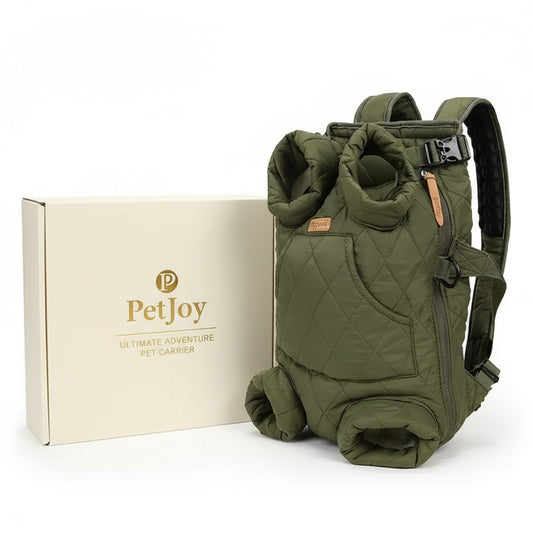 Winter Thickened Portable Pet Chest Backpack