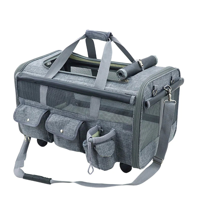 Wheeled Compact Cat Travel Bag