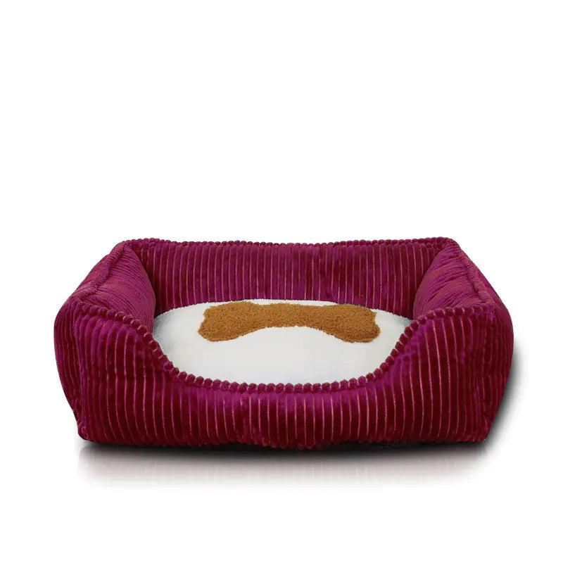 Cozy Square Washable Pet Bed