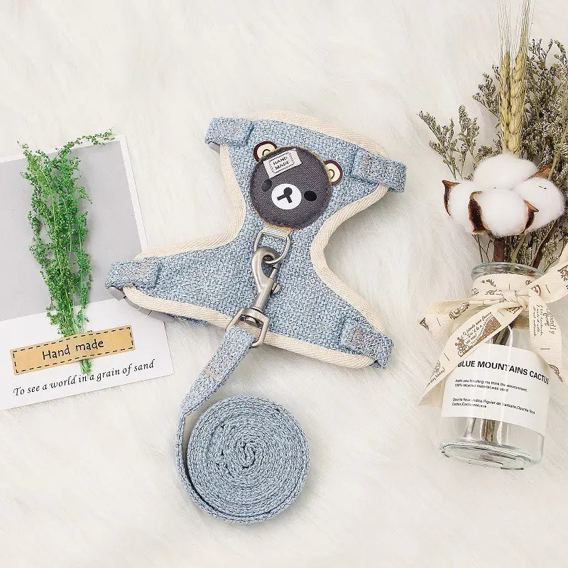 Pet Rope Vest for Small Dogs and Cats - Anti-Stroke Strap