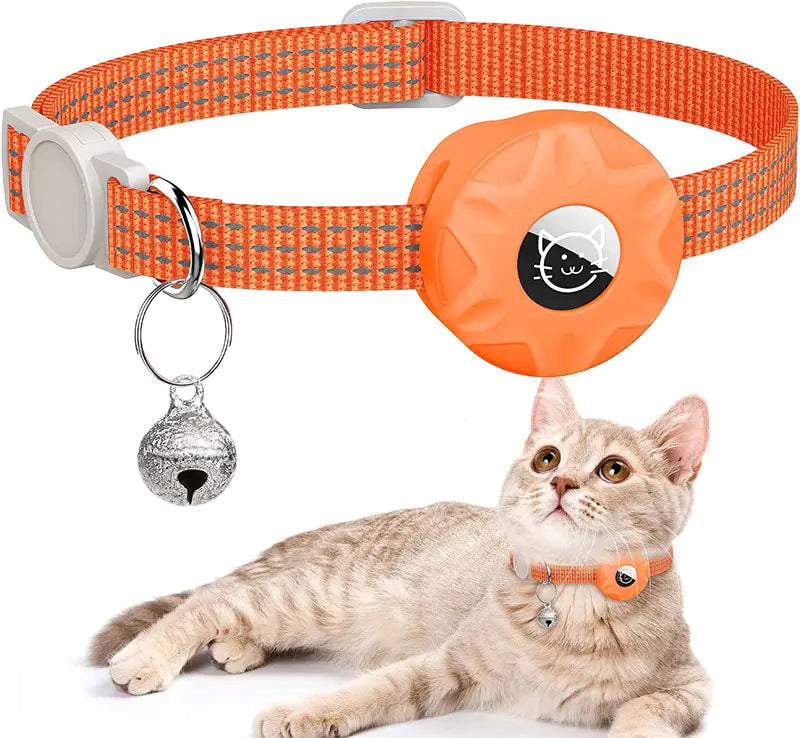Apple AirTag Cat Collar Tracker with Reflective Bag