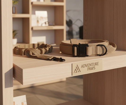 Tactical Outdoor Dog Leash for Large Dogs with Collar