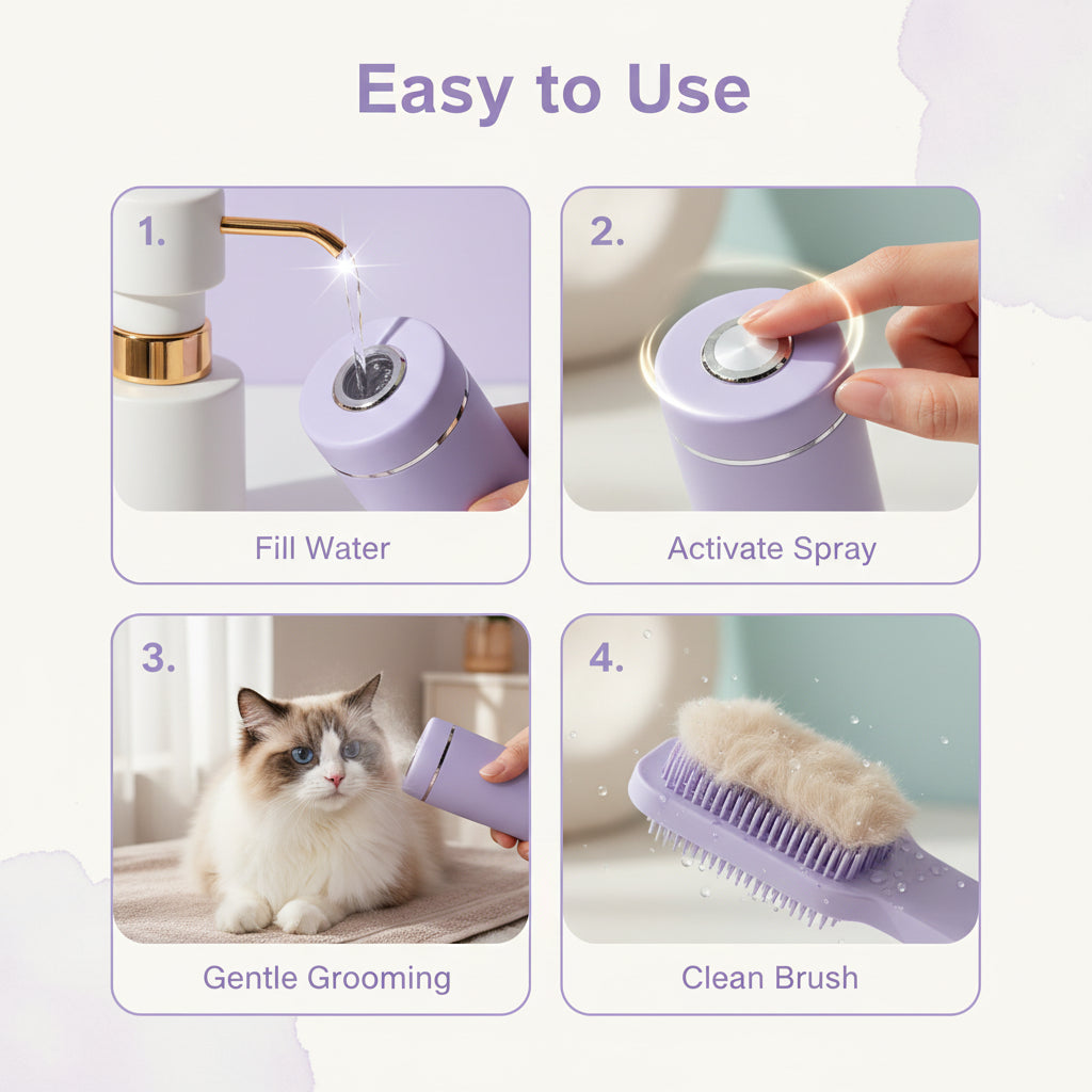 3-in-1 Cat Steam Brush