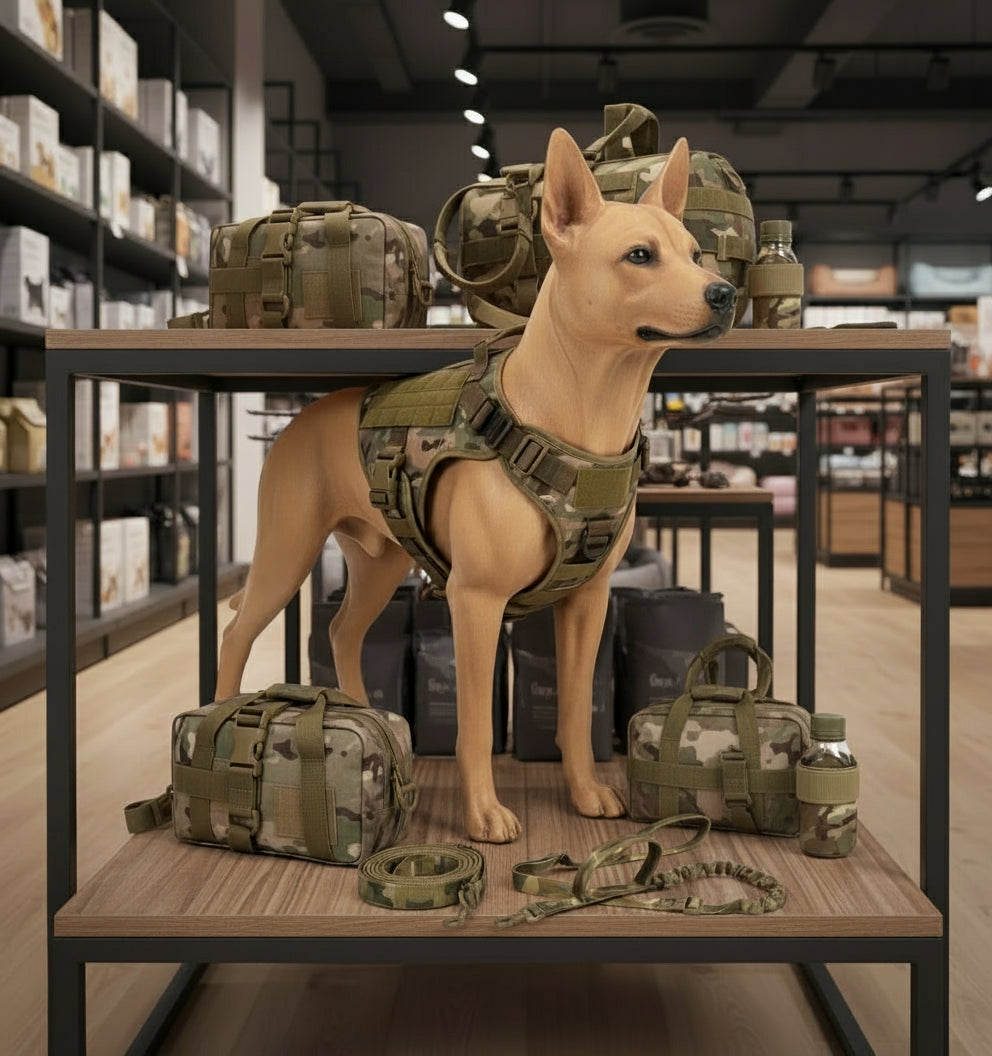 Tactical Dog Harness and Leash Set for All Breeds