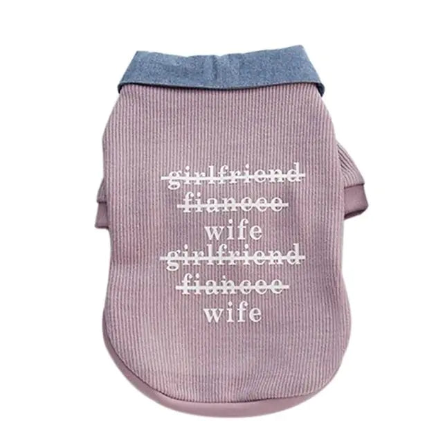 Chic Cardigan Dog Hoodie - Small Breed