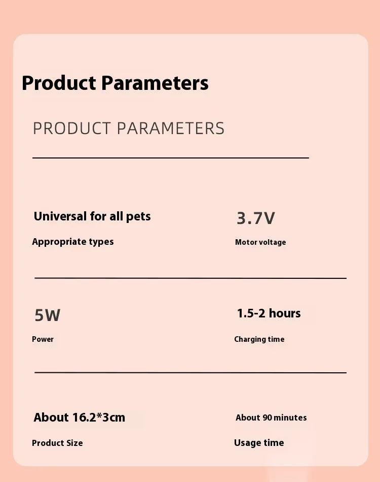 🐾 Electric Pet Nail Grinder — Quiet, Efficient, and Stress-Free Grooming