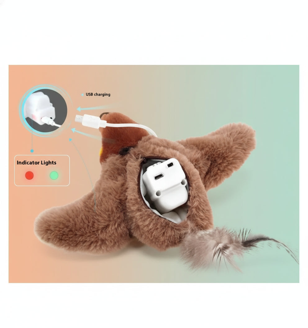 🐾 Self-Play Cat Teaser Wand — Endless Fun for Your Feline