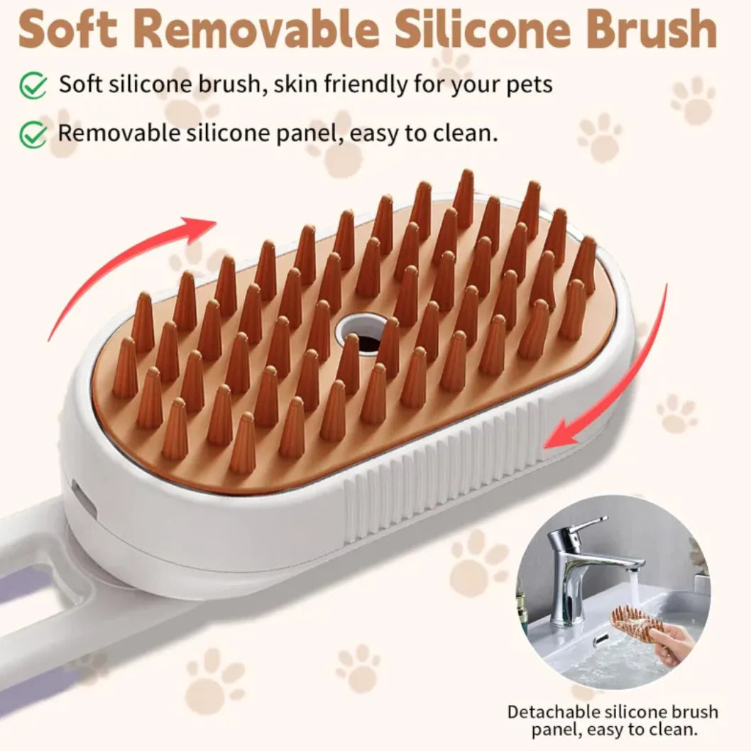 3-in-1 Cat Steam Brush