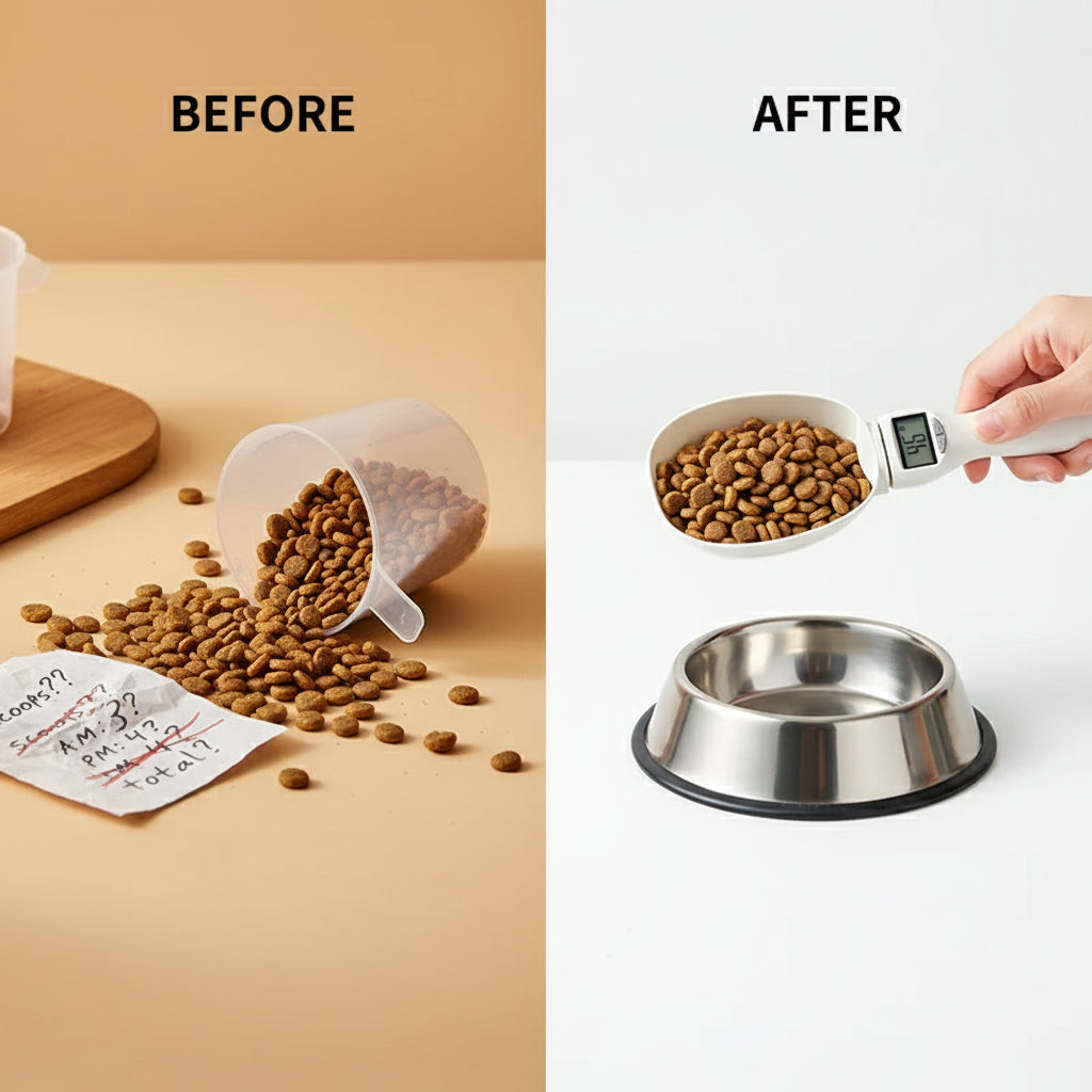 🐾 Digital Pet Food Measuring Spoon — Accurate & Convenient Feeding