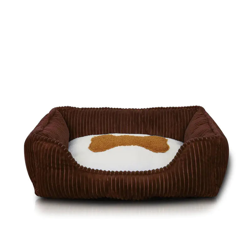 Cozy Square Washable Pet Bed